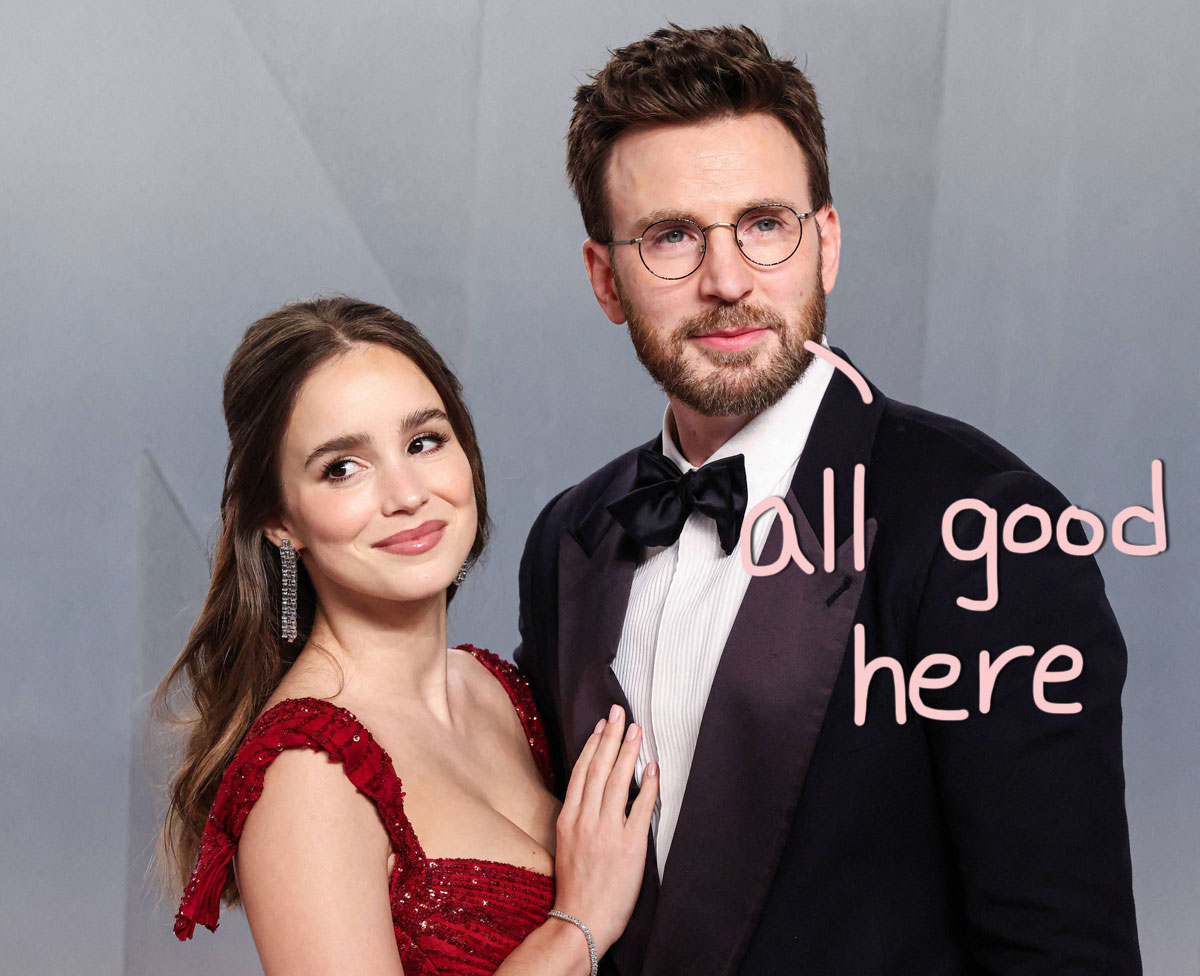 Chris Evans & Alba Baptista Put On BIG, BIG Smiles After Rumors About Oscars Weekend Go Viral