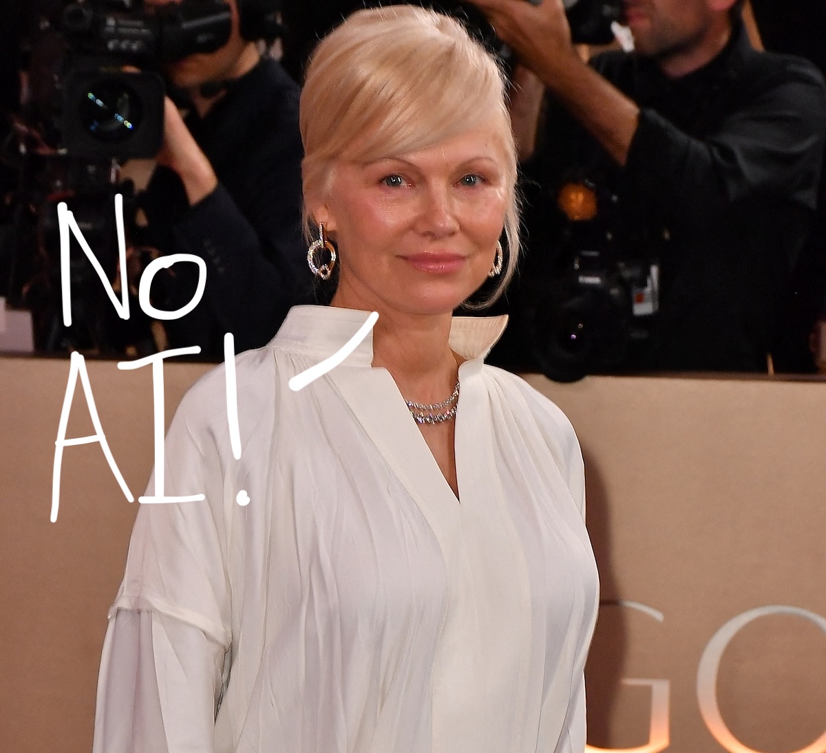 perezhilton.com - Pamela Anderson Is Battling Back Against Artificial Intelligence In THIS Really Clever Way!