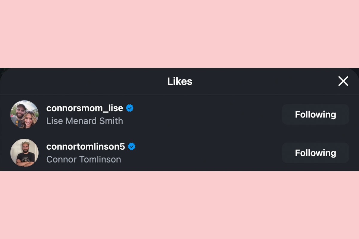 Connor & mom Lise like Georgie's new BF post