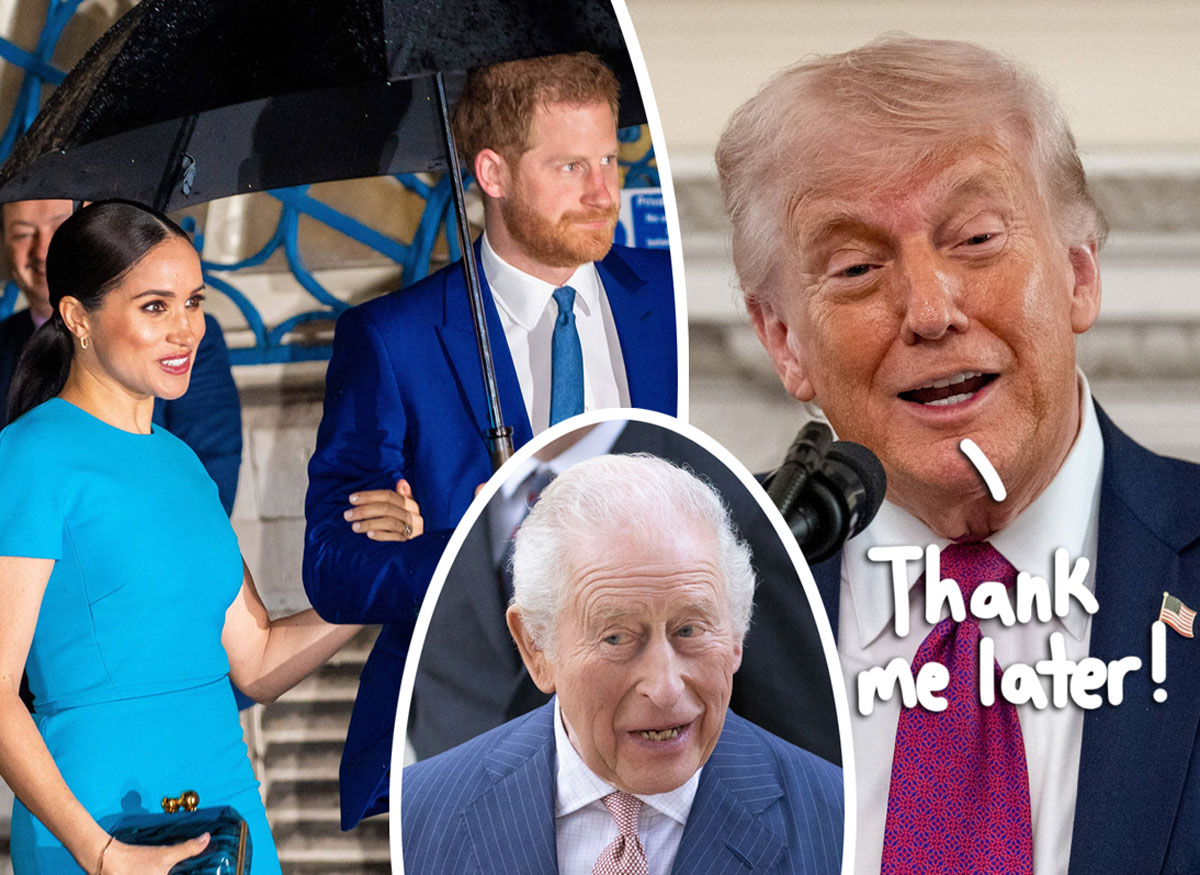 Trump's Working On A Plan To Fix The Royal Rift Between King Charles, Prince Harry, & Meghan Markle -- Here's How!