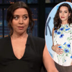 Aubrey Plaza Shows Off Her Baby Bump Front Row At New York Liberty Game -- LOOK! 