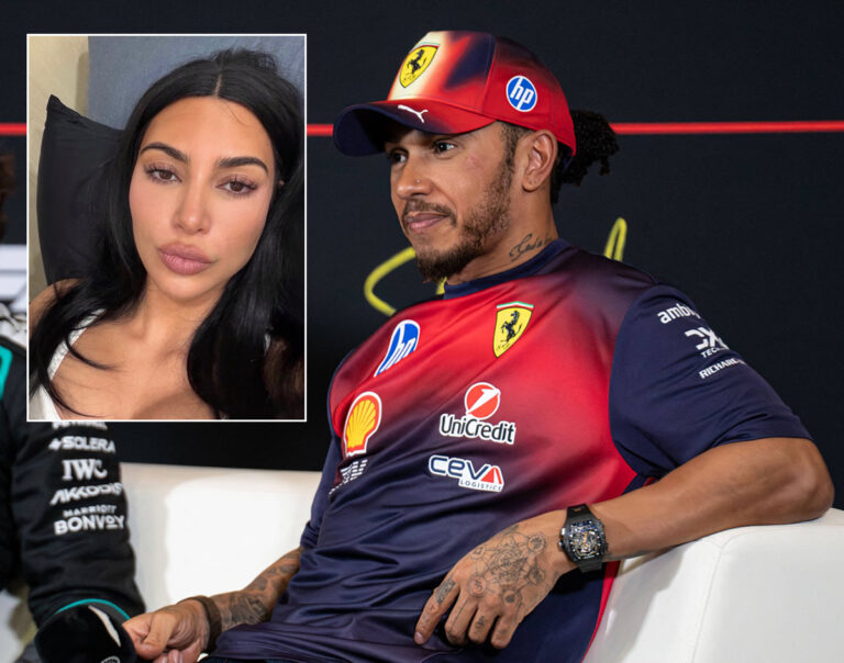 Lewis Hamilton's Friends Blame Kim Kardashian For Shocking Race Losses