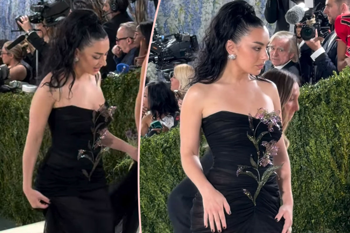 Charli XCX Wows In Sheer Floral Number!