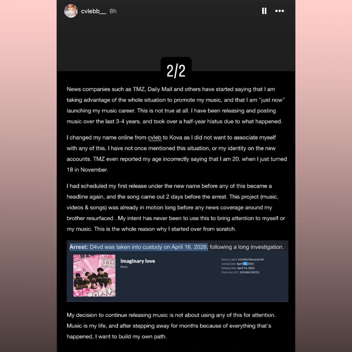 D4vd’s Younger Brother Reveals He Wants ‘Justice For Celeste’ In New Posts Addressing Claims He’s Using Murder Case To Launch Music Career!