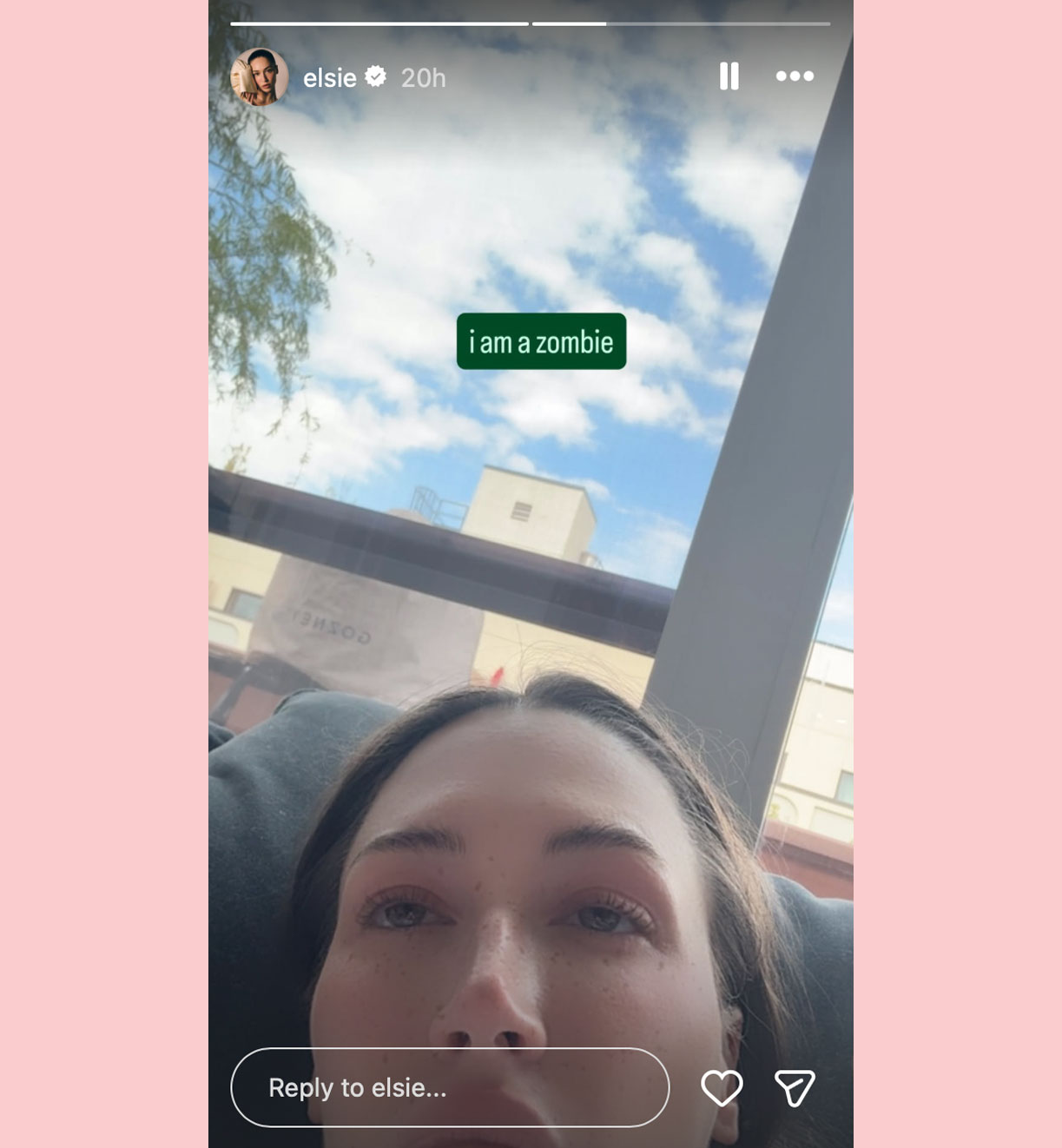 elsie hewitt instagram stories 