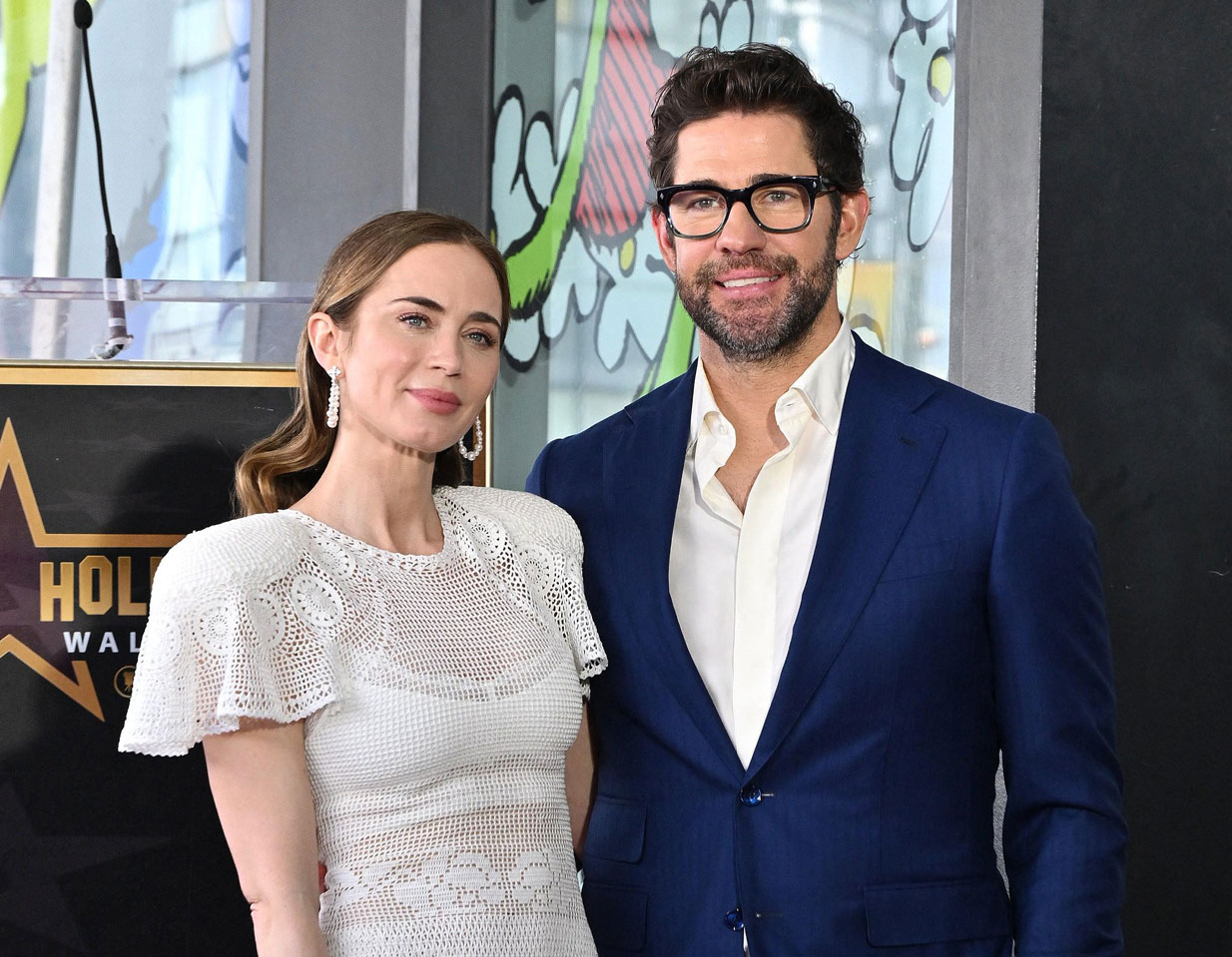 John krasinski Emily blunt walk of fame