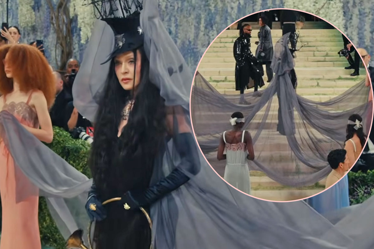 Madonna Takes Over The Met Gala Red Carpet With Haunting Gothic Ensemble!
