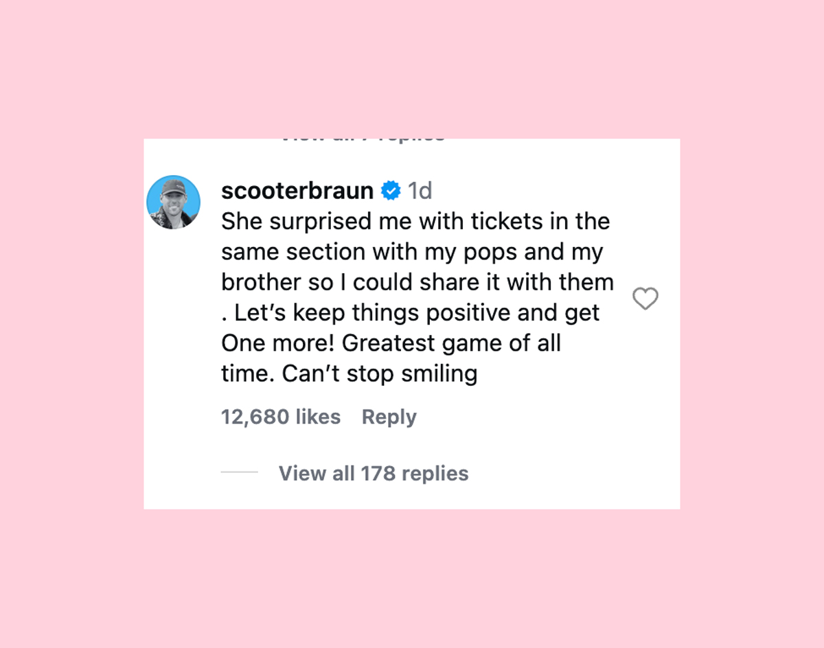 Scooter Braun Responds To All The Talk About Him & Sydney Sweeney Being Rows Behind Taylor Swift At Knicks Game!