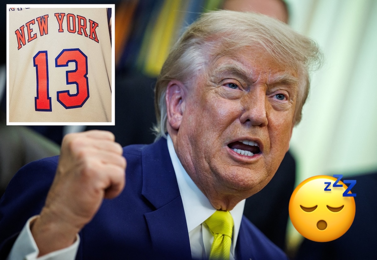Donald Trump Fell Asleep At The New York Knicks' NBA Finals Game -- And Fans Are RIPPING Him For It!