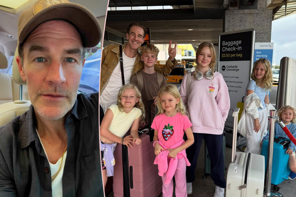 Inside The Special Time James Van Der Beek Spent With His Daughters On The Set Of Legally Blonde Series Elle