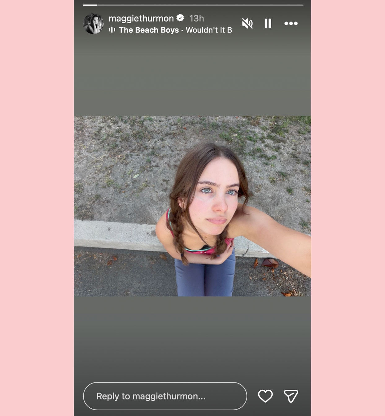 Maggie Thurman insta stories