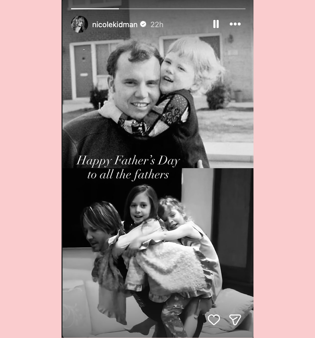 Nicole Kidman fathers day tribute