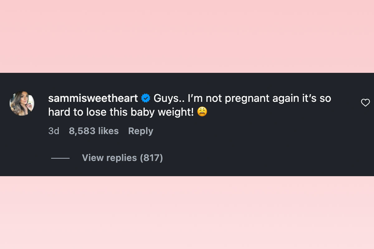Sammi Sweetheart Addresses Pregnancy Speculation After Sparking Rumors At JWoww’s Wedding!