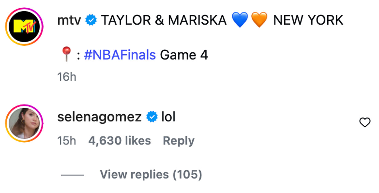 Selena Gomez comment MTV