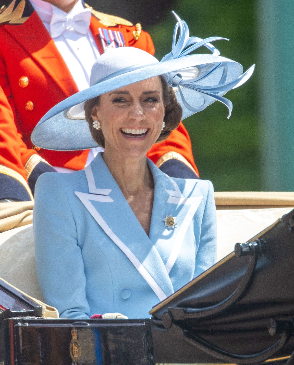 Princess Catherine Reacts As Protesters Loudly Boo Her & Kids At Trooping The Colour!