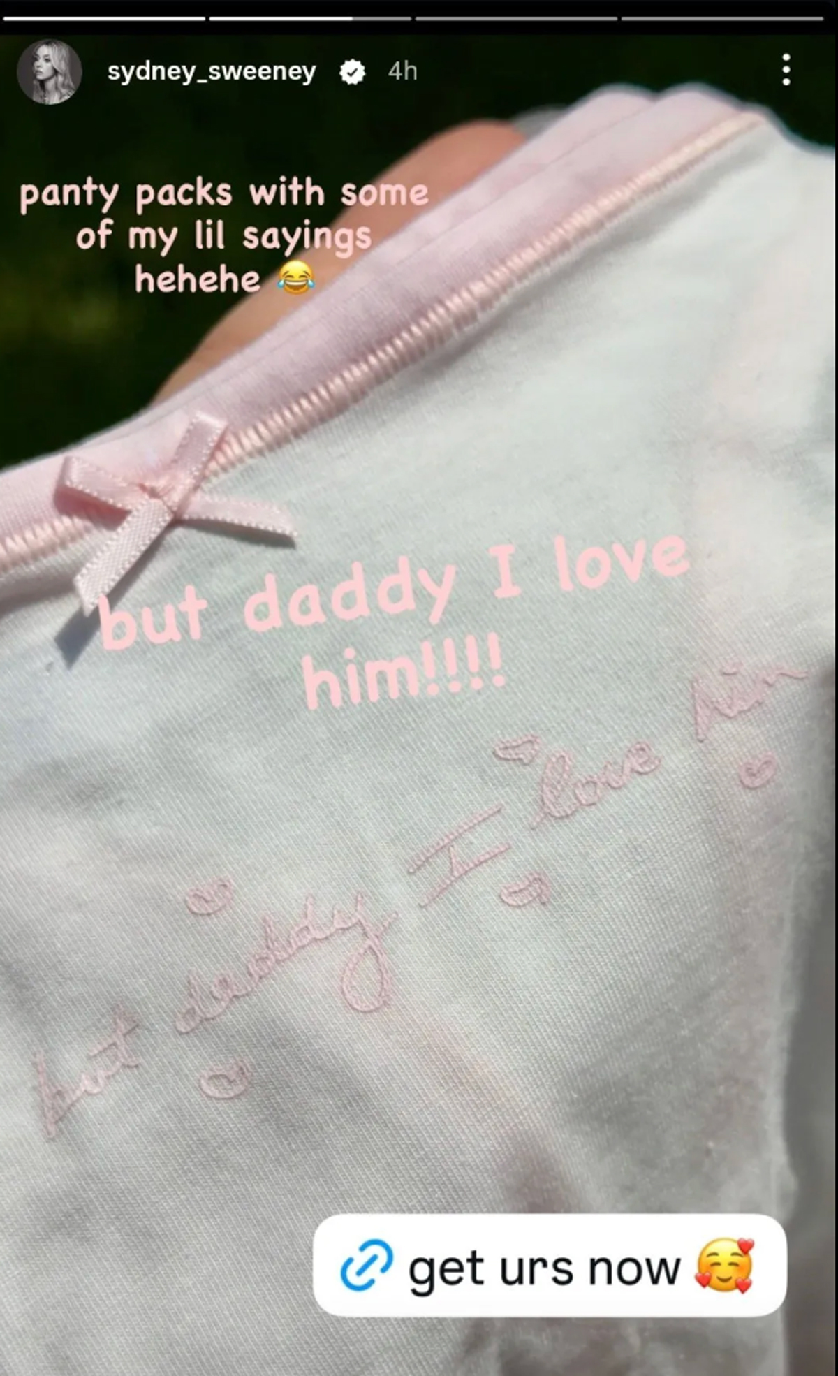 Sydney Sweeney Selling Underwear With THIS Lyric From Her Boyfriend Scooter Braun's Nemesis Taylor Swift!