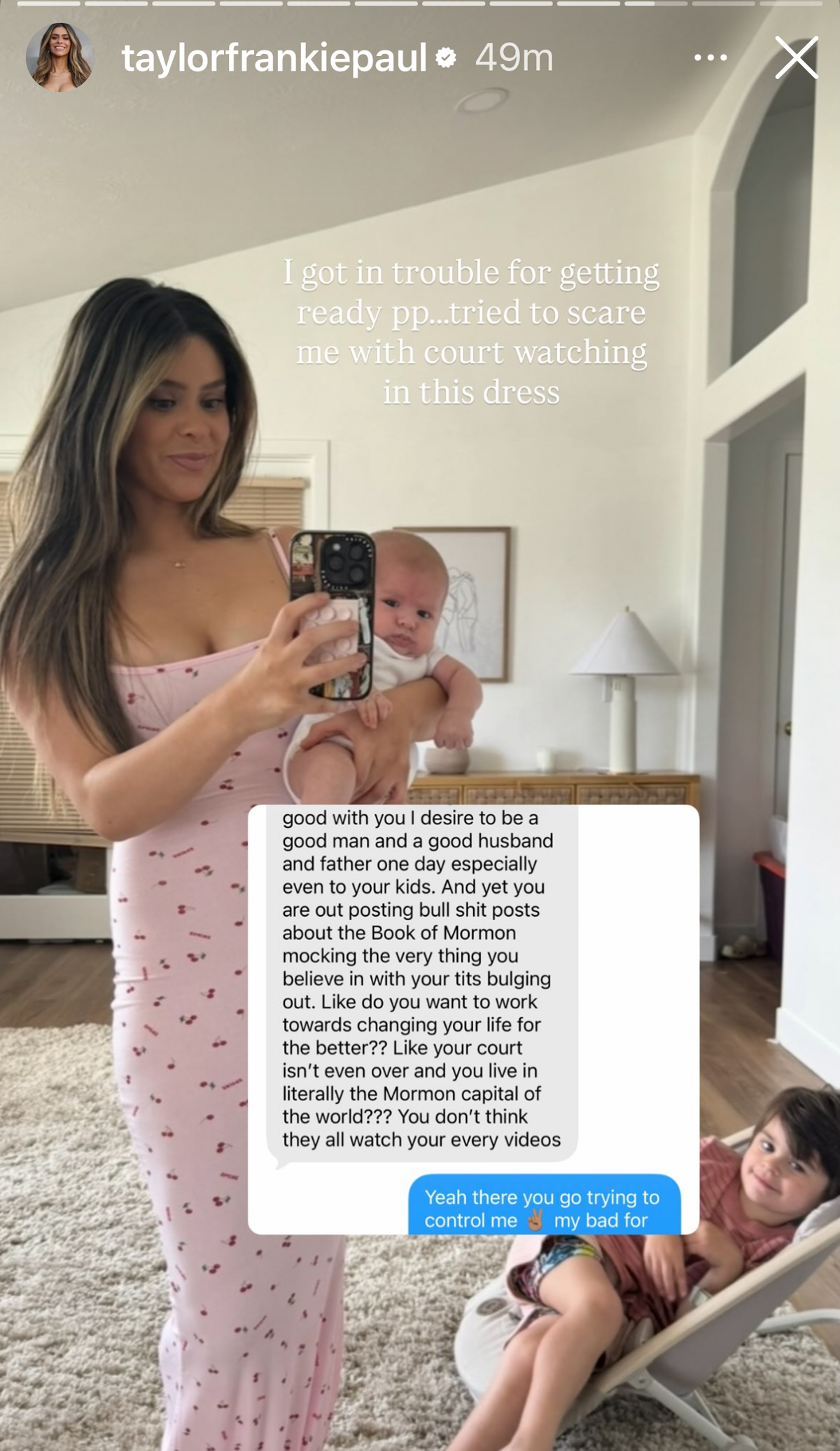Taylor Frankie Paul Breaks Silence After Amid Baby Daddy Drama