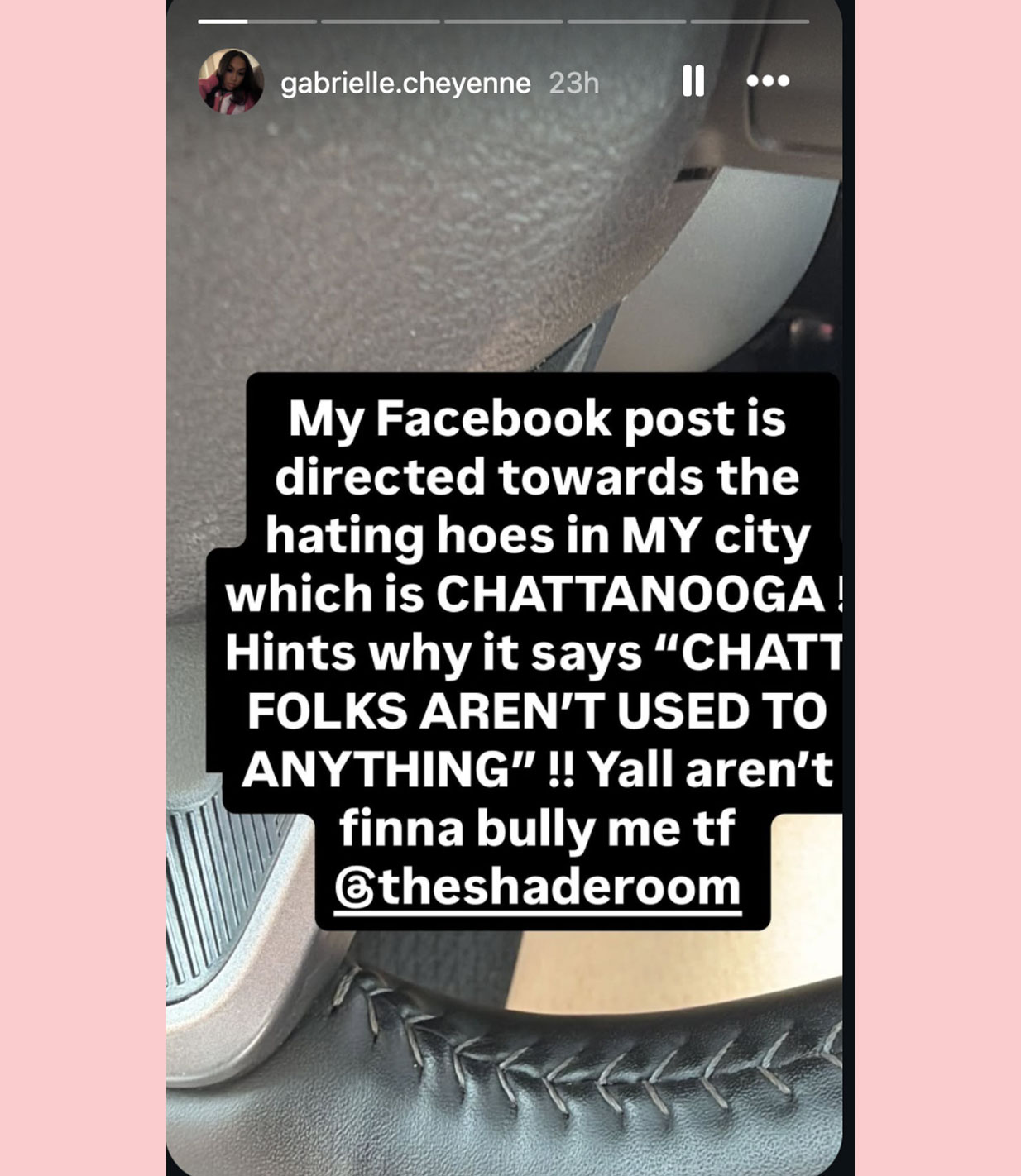 Gabrielle Cheyenne response 