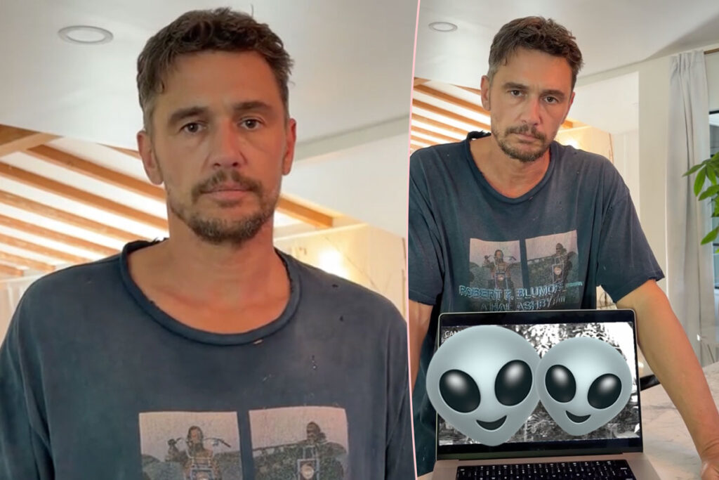 James Franco Shares Home Security Footage Of Supposed Aliens On His Property -- Yes, Really!