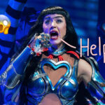 Katy Perry TERRIFIED As She's Whisked Away In Inflatable Water Bottle During Crowd Dive At Concert -- Begs Fans 'Go Back To The Stage'! OMG!