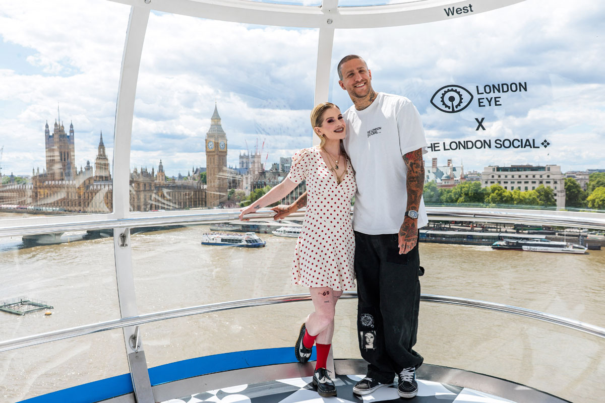 Kelly Osbourne tattoo for father Ozzy on The London Eye