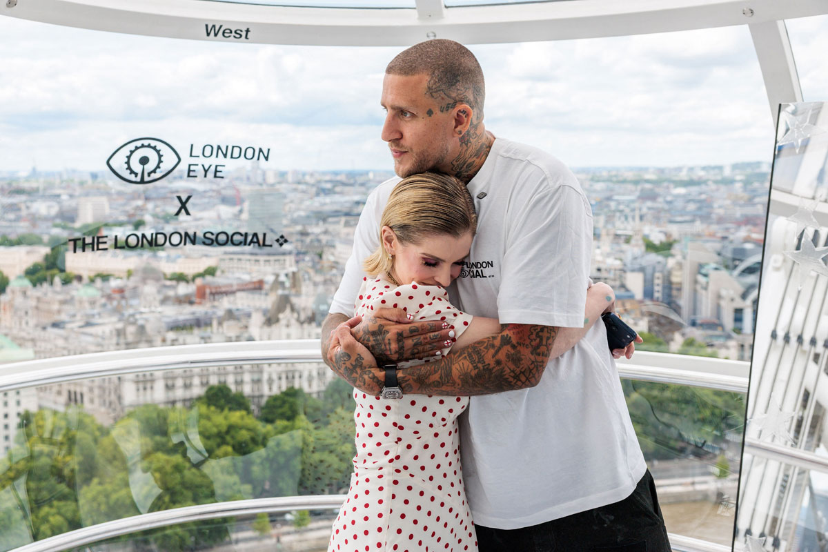 Kelly Osbourne tattoo for father Ozzy on The London Eye
