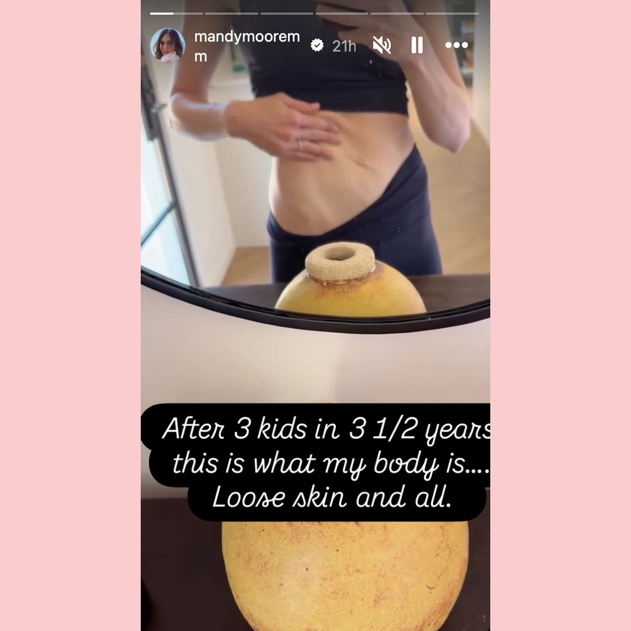 Mandy Moore postpartum body