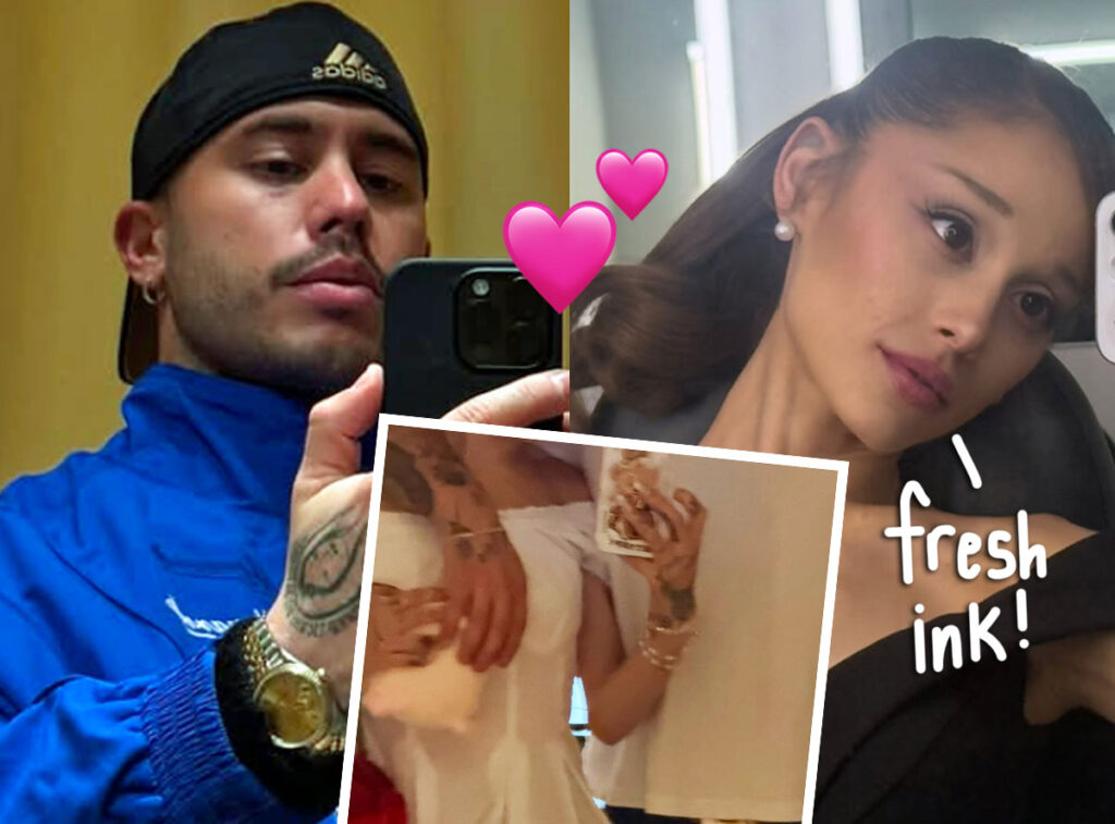Ariana Grande Seemingly Gets Love Tattoo To Match Boyfriend Ricky Álvarez's Ink -- See What It Says!