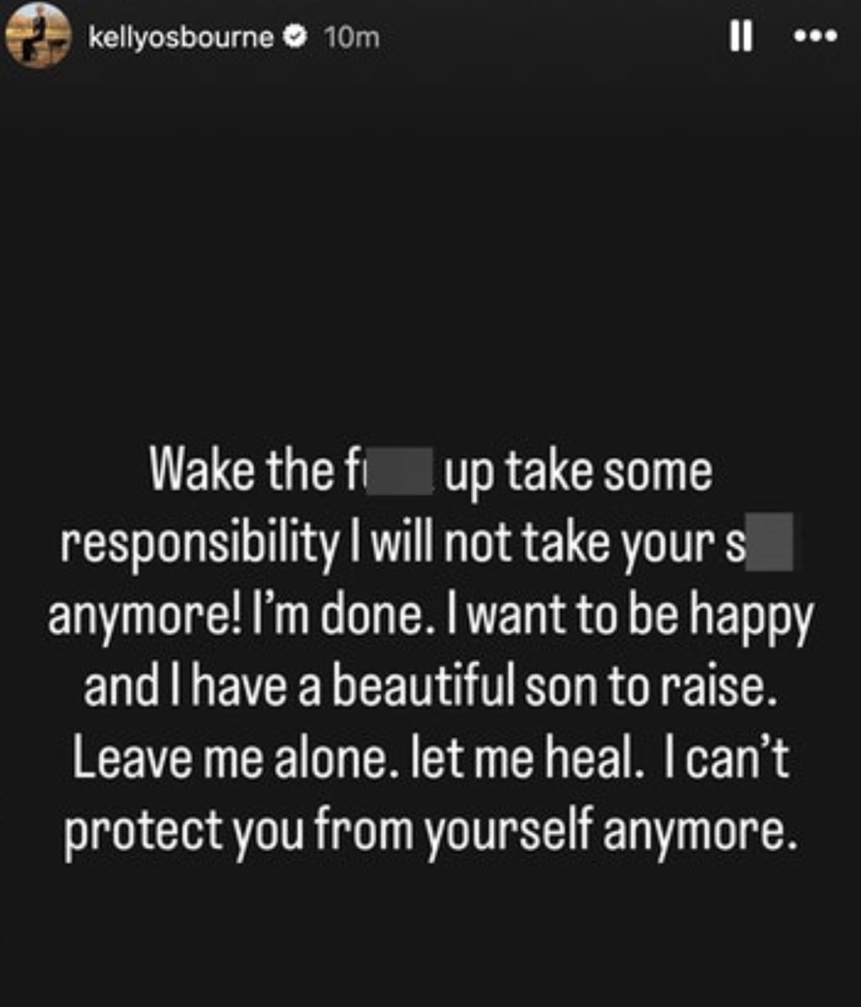 kelly Osbourne sid wilson slipknot instagram stories