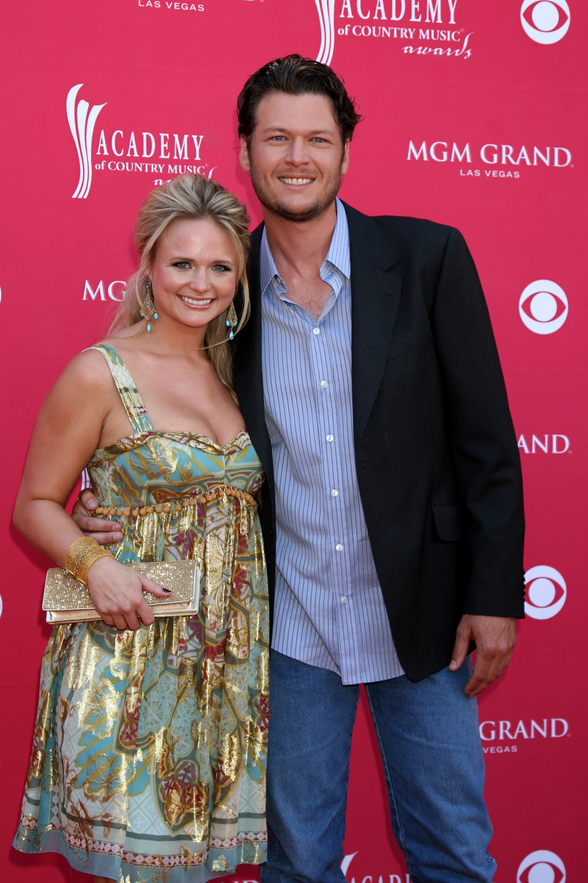 Blake Shelton and Miranda Lambert at 2008 ACM Awards