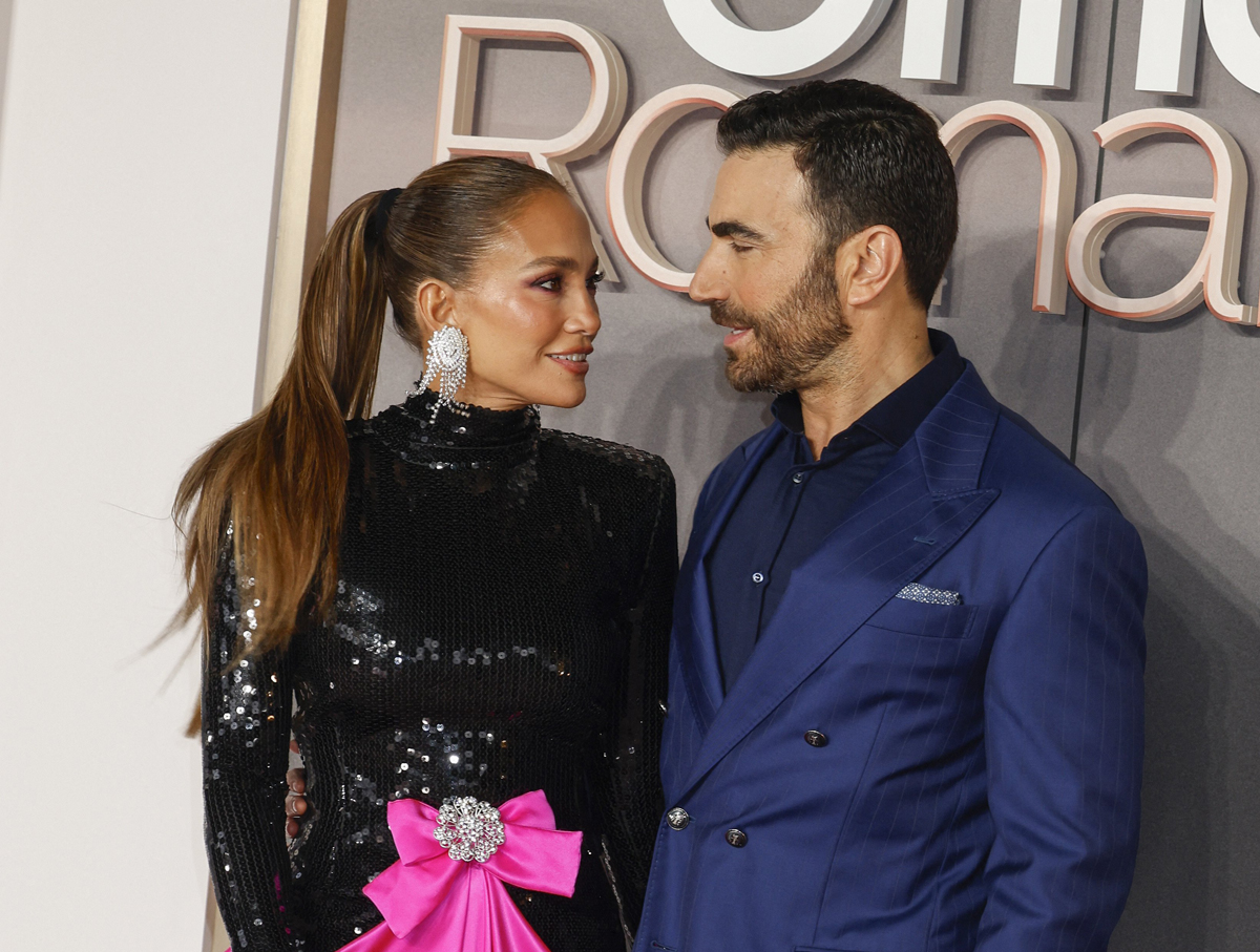 Jennifer Lopez and Brett Goldstein do press for Office Romance movie